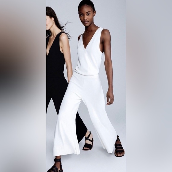 Theory Wrap Bodysuit Lustrate Jumpsuit White Small - Picture 1 of 16